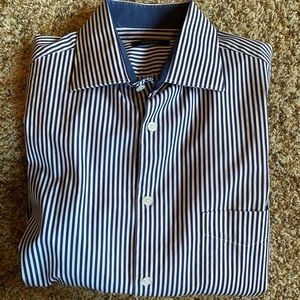Men’s long sleeve button up dress shirt.